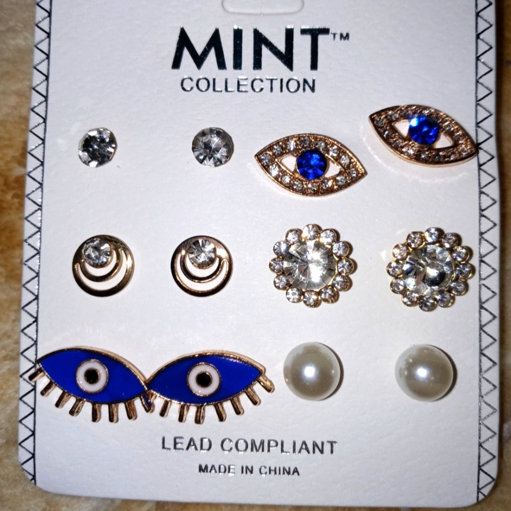 Mint collection earring set. 6 pair
